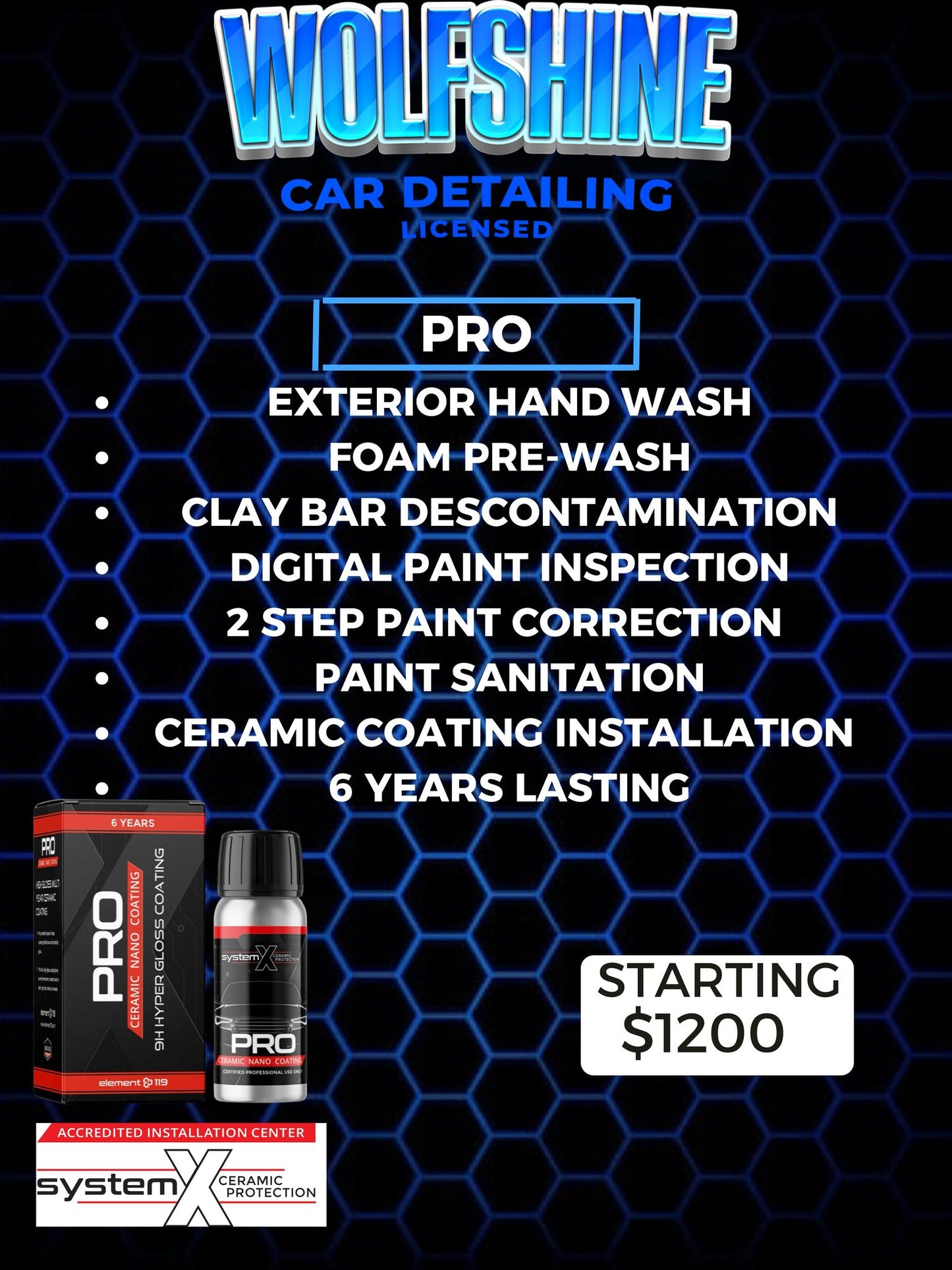 professional ceramic coating book with $200