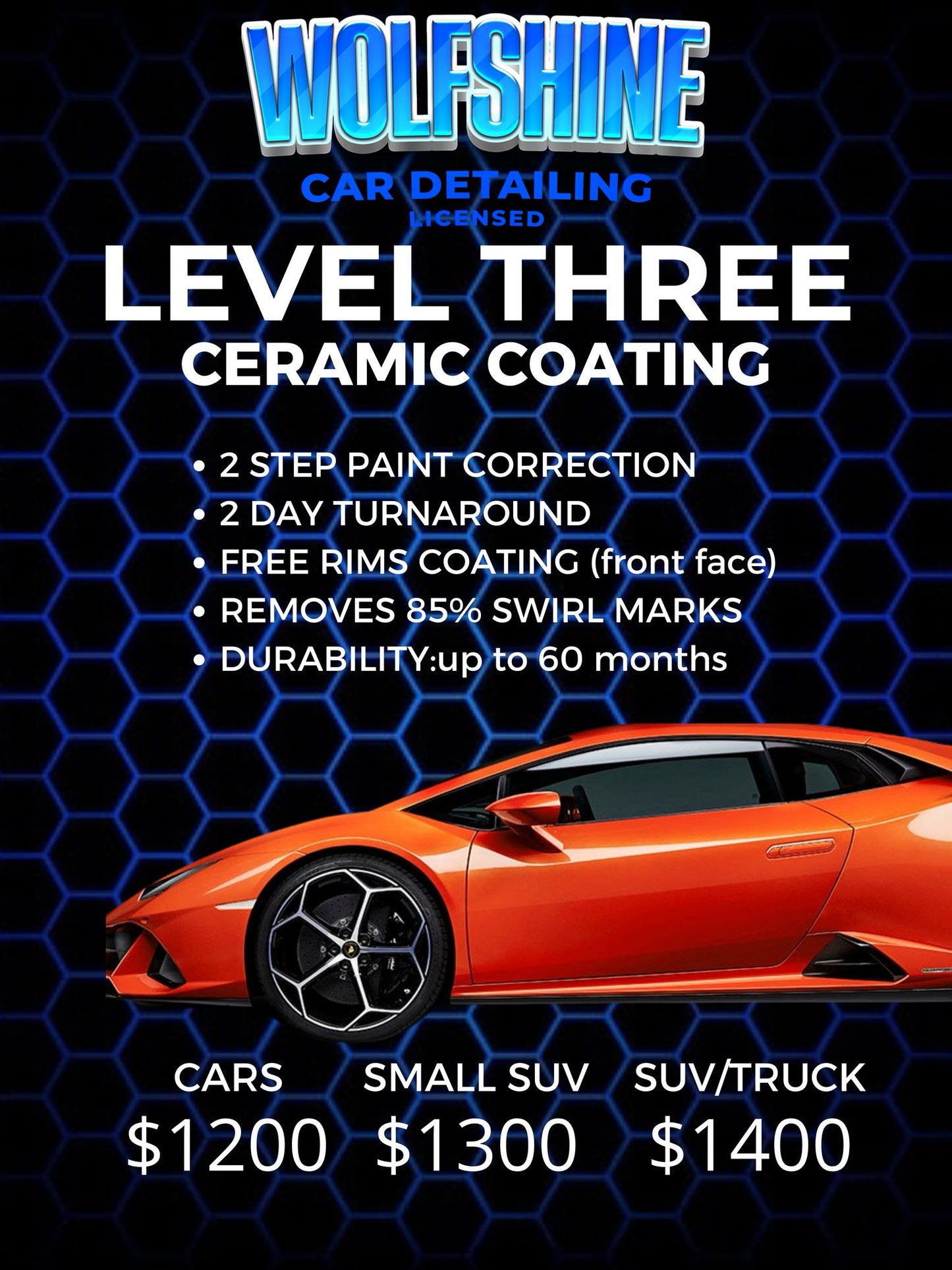 professional ceramic coating book with $200