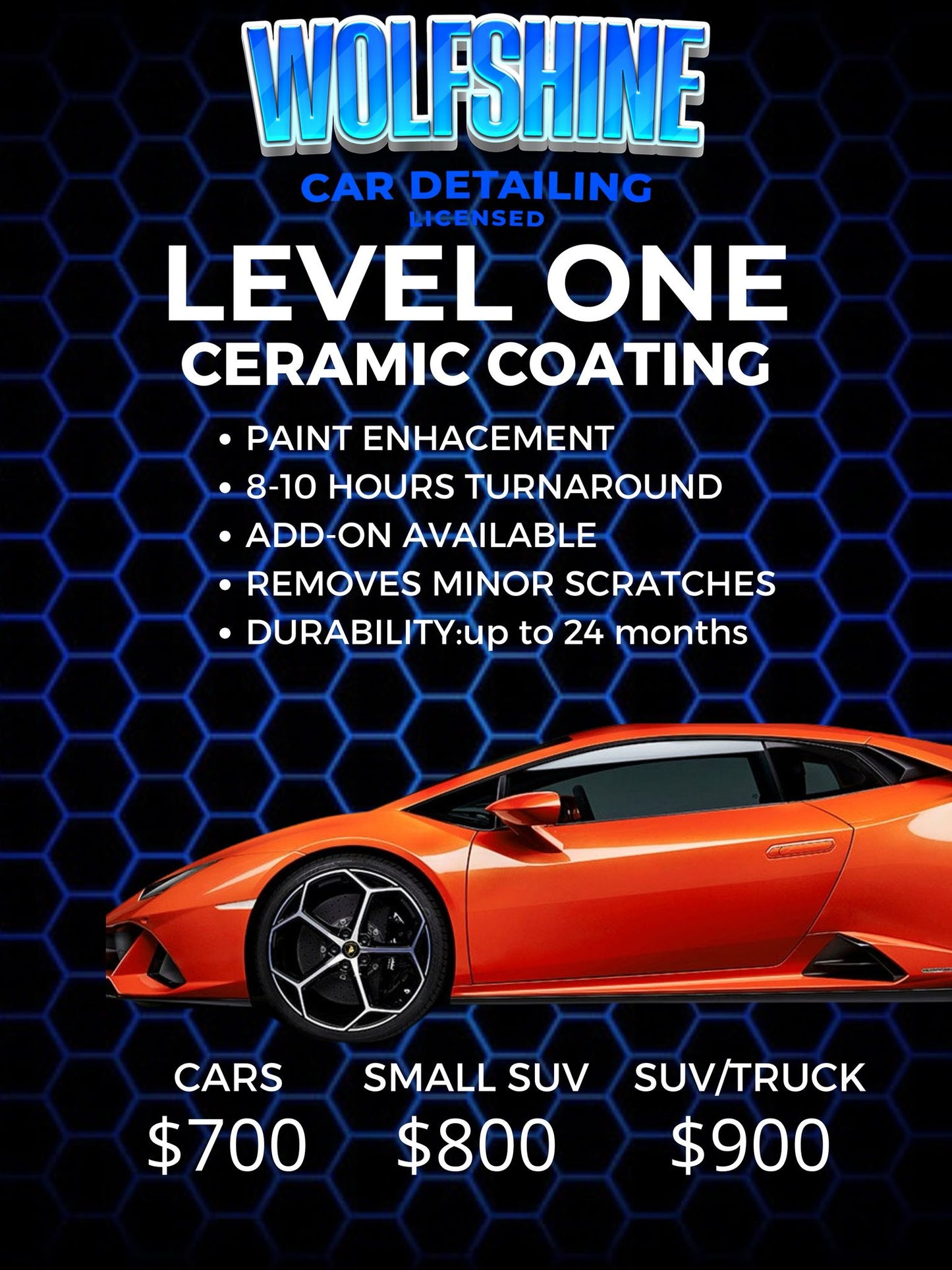 professional ceramic coating book with $200